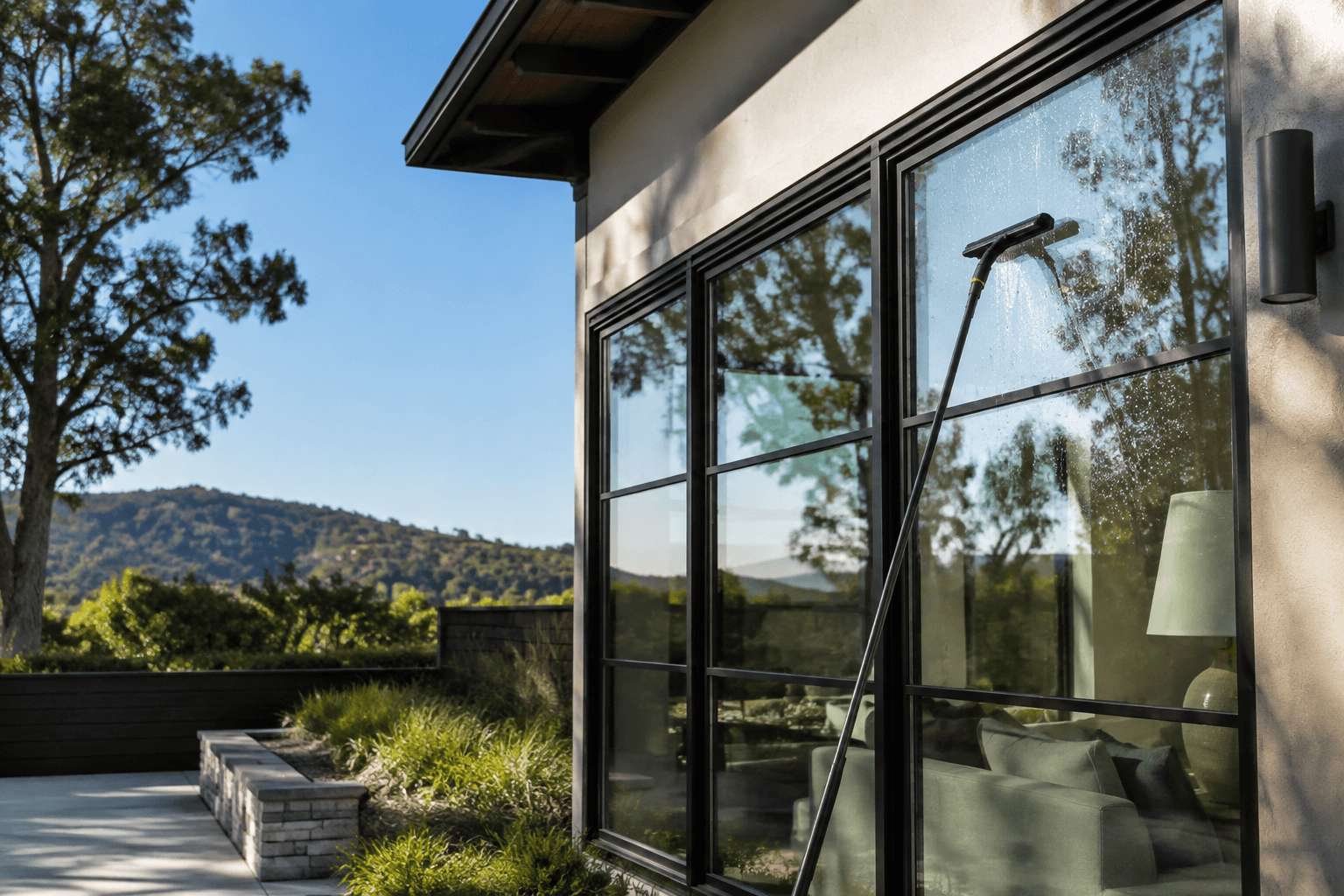 Clean home with bright windows
